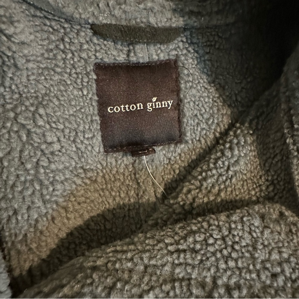 Cotton Ginny Green Vegan Fleece Lined Vest Toggle Closure Size Plus XL NWT - Picture 6 of 10